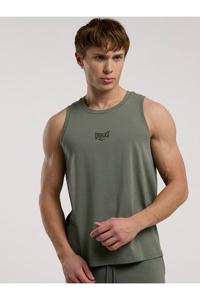 EVERLAST Ever Essentials Regular Ανδρικό Μπλουζάκι Χακί