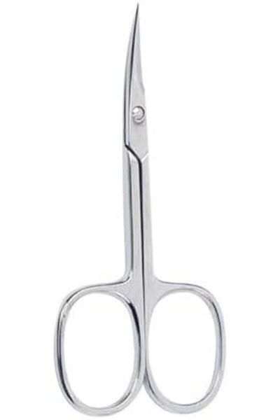 Beter Manicure Cuticle Curved Chrome Scissor | Adjusted Safety Clasp | 9 Cm
