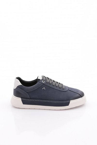 DGN Ανδρικά παπούτσια Sneakers Γνήσιο δέρμα Μπλε Nubuck 156931075