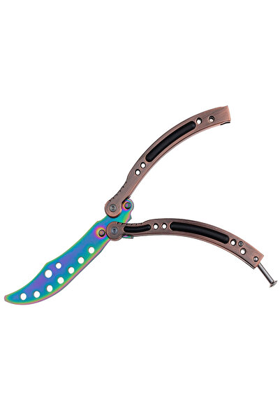 Depox Tréninkový nůž IdeallStore, Rainbow Madness, 24 cm, včetně pouzdra.