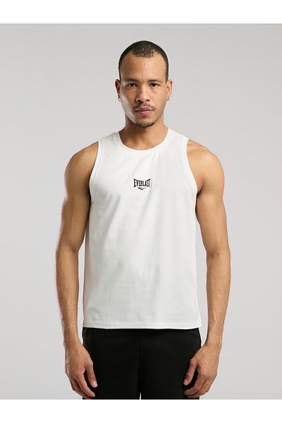 EVERLAST Ανδρικό αμάνικο μπλουζάκι Ever Essentials Regular White