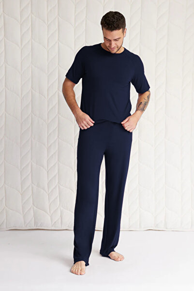 OKULCUBABA Ανδρικό σετ πιτζάμες από χτενισμένο βαμβάκι