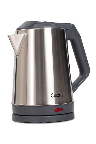 CLIKON 1500W, 2L stainless steel kettle, fast boiling, durable & efficient, sleek design.