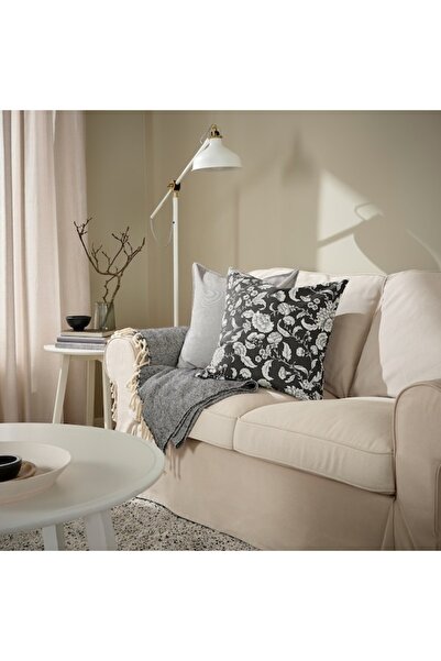 IKEA IDALINNEA Cushion Cover Anthracite, 50x50 cm | Sophisticated & Soft Decorative Touch
