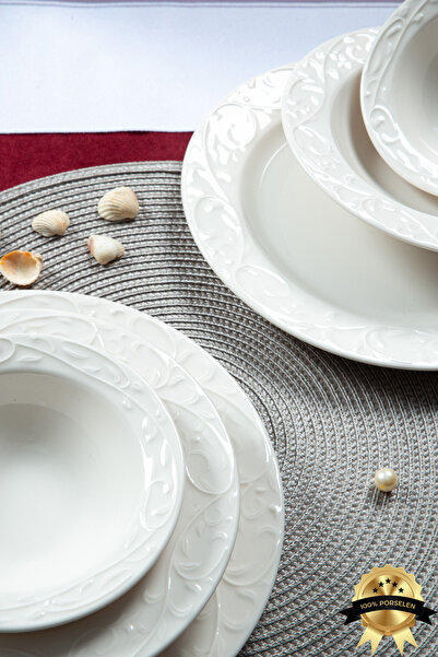 Heda Porselen Bahar 18 Parça 6 Kişilik Porselen Yemek Takımı