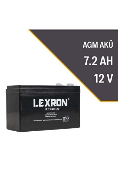 Lexron 7.2AH-12V KURU TİP AKÜ
