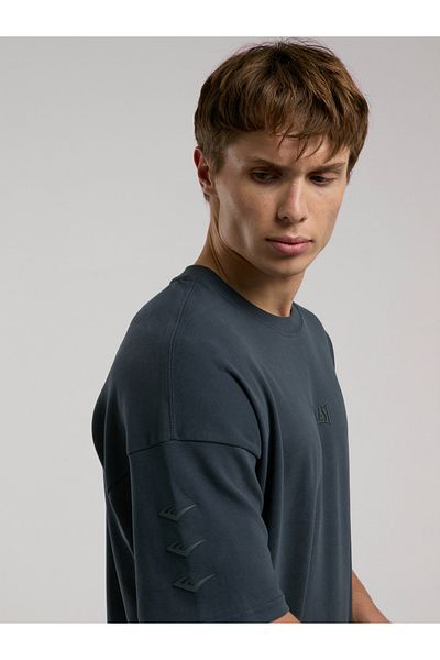 EVERLAST Ανδρικό μπλουζάκι Ever Relaxed Oversize Anthracite