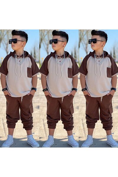 EFSACE Cargo Pocket Hoodie Boy Tooling Set