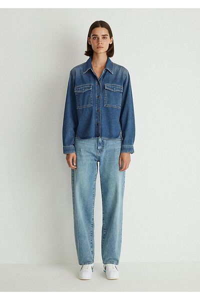 Mavi M. 1210820 -87817 Cămașă de jeans pentru femei Tia Mid Blue Denim