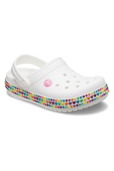 Crocs Sabo i Crocs Crocband Gem Band Clog Kids Alb - Alb 37-38 EU - J5 US