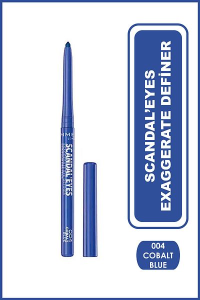 RIMMEL LONDON Blue Eyeliner - Scandal'eyes Exaggerate Definer 004 Cobalt Blue