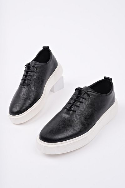 MUGGO Sebastian Lace-Up Genuine Leather Men's Daily Casual Shoes