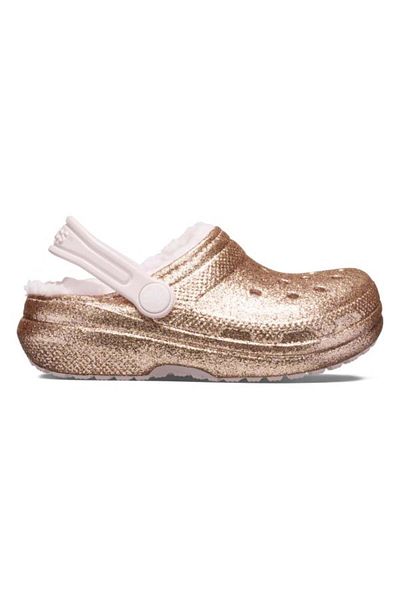 Crocs Clogs New Classic Glitter Lined Clog Kids