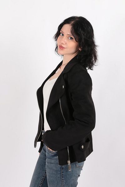 AYHAN 90746 Дамско велурено яке