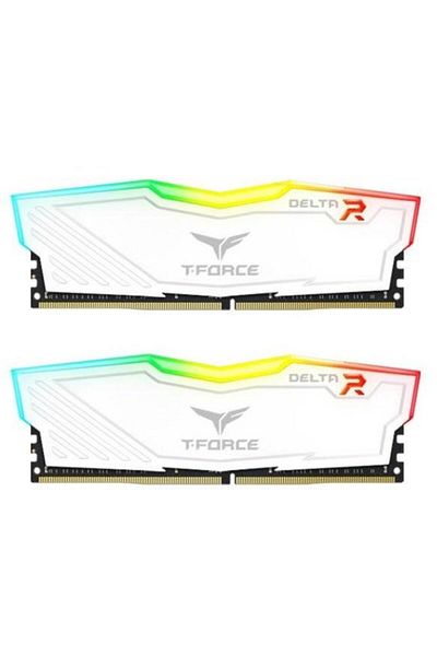 team group Memorie Team Group Delta RGB, DDR4, 2x8GB, 3200MHz, CL 16 (Alb)