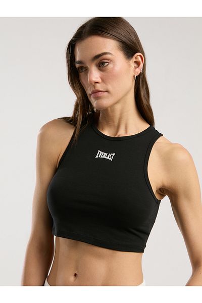EVERLAST تيشيرت نسائي أسود كلاسيكي من إيفر كلاسيكس للنساء