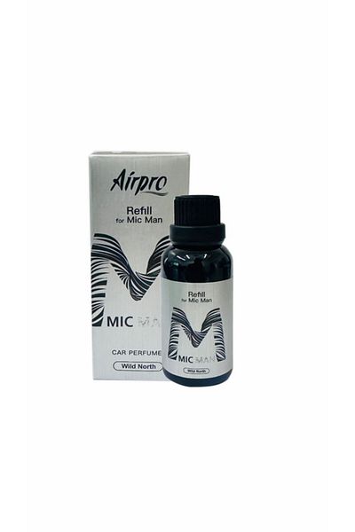 AİRPRO Mic Man| Wild North Refill | 30 ml | Bold and Refreshing Wilderness-Inspired Fragrance