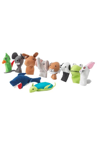 IKEA TITTA DJUR Finger Puppet, Mixed Colours