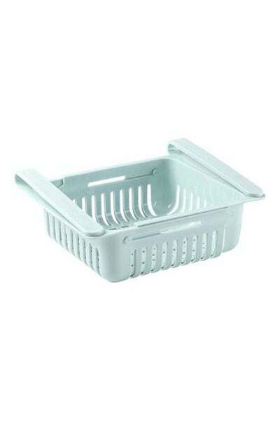 HALAMODO Retractable Fridge Organizer Pull Out Drawer Refrigerator Clip On Under Shelf Basket For Kitchen Sto