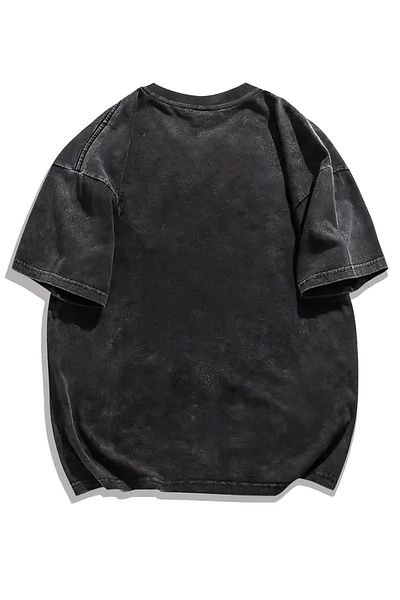 Touz Moda Vintage Owl and Girl εμπριμέ Oversize Vintage T-Shirt