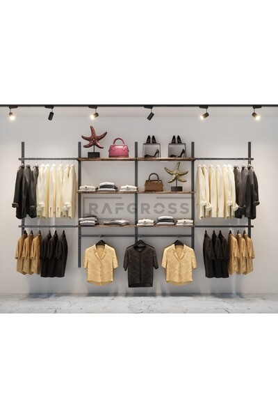 RAFAX Mağaza Raf Sistemi, Askılık Sistemi, Butik Rafı, Mağaza Stand, Giyinme ...