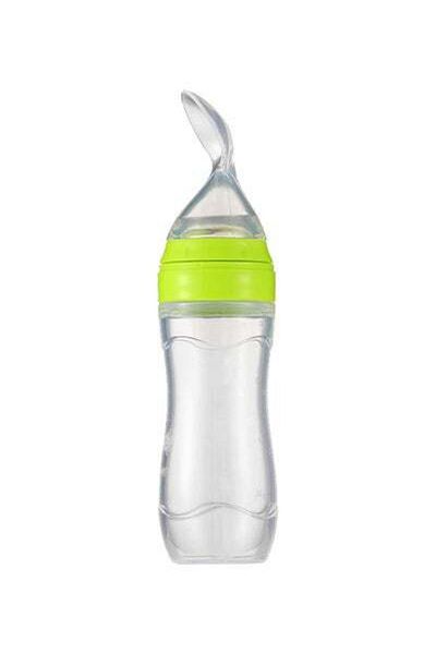 HALAMODO Food Dispensing Spoon Juice Cereal Feeding Bottle