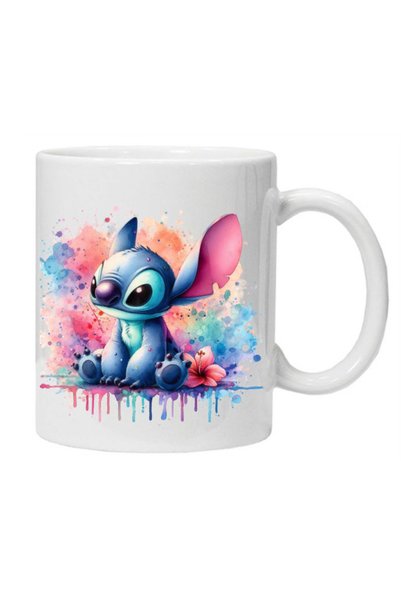 OEM Cana albă personalizată „STITCH 5”, INOVATIX. 330 ml