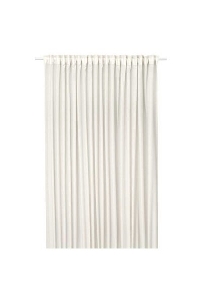 IKEA STENFRÖ Sheer Curtain, 1 piece, Beige/with Heading Tape, 300 x 300 cm