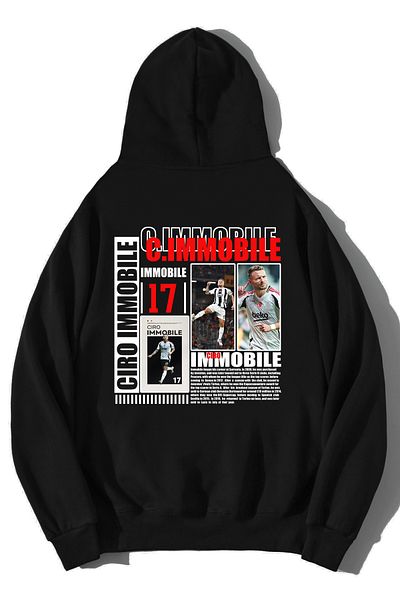 BRZ COLLECTION Unisex Oversize Ciro Immobile Hoodie