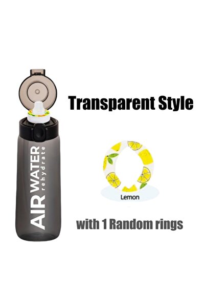 Choice 750ml 1 ring Clear Black 750ml/25oz Fruit Flavor Water Bottle 0 Sugar ...