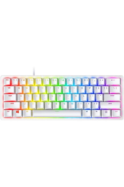 RAZER Razer Huntsman Mini Mercury 60% Optical Clicky Purple Switch Gaming Keyboard PC