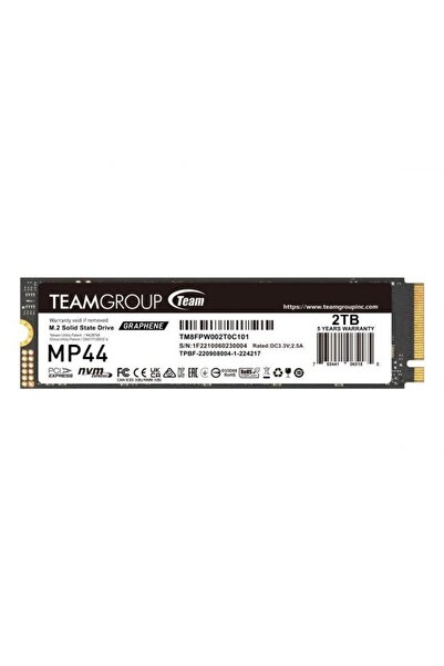 team group SSD Team Group MP44, M.2 2280, 2TB, PCIe Gen 4.0 x4