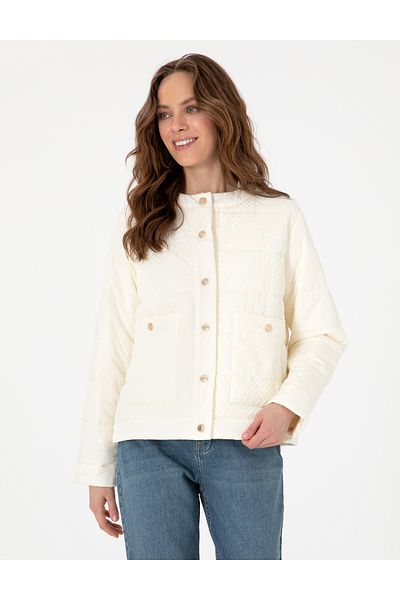 Pierre Cardin Ecru Regular Fit Coat 50300906 -Vr019