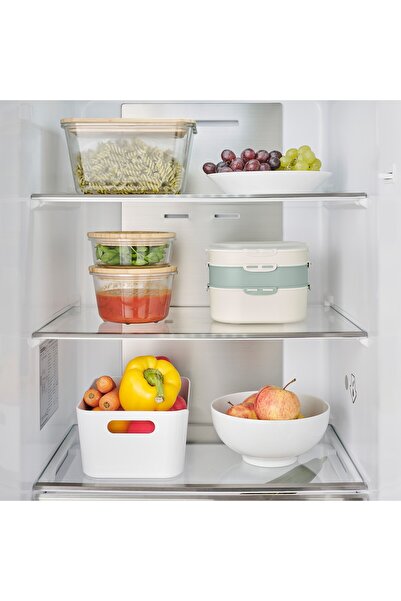 IKEA UTBJUDA Add-on unit for stackable lunch box, light grey-green, 0.3 l