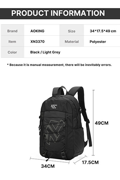 ETG Leisure Large Capacity Waterproof Backpack Travel Bag Computer Bag