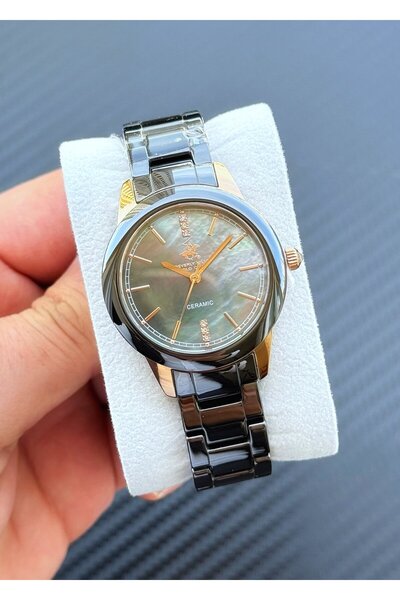 Beverly Hills Polo Club Safir Cam Seramik Kordon Kadın Kol Saati ASW123-i355BV