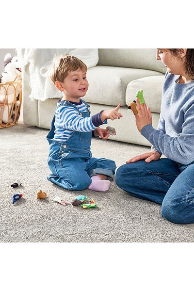 IKEA TITTA DJUR Finger Puppet, Mixed Colours