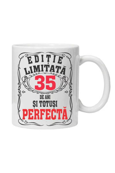 OEM Εξατομικευμένη λευκή κούπα "περιορισμένη έκδοση - τέλεια", 35 ετών, INOVA...