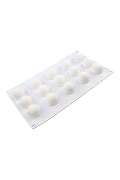 HALAMODO 15-Grid Silicone Chocolate Baking Mould White 29x17x2.5cm