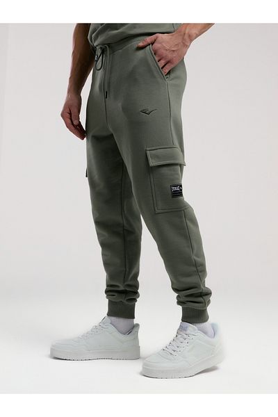 EVERLAST Ever Essentials Regular Khaki Ανδρικό Cargo Jogger με τσέπες
