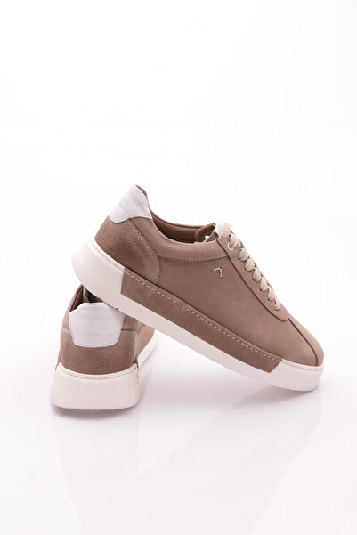 DGN Erkek Sneakers Ayakkabı Hakiki Deri Kum Nubuk 156931075