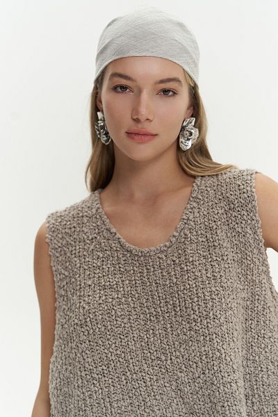 BOHEMAİ Πλεκτά Knitle Comfortable Fit Knitwear Mink Crop
