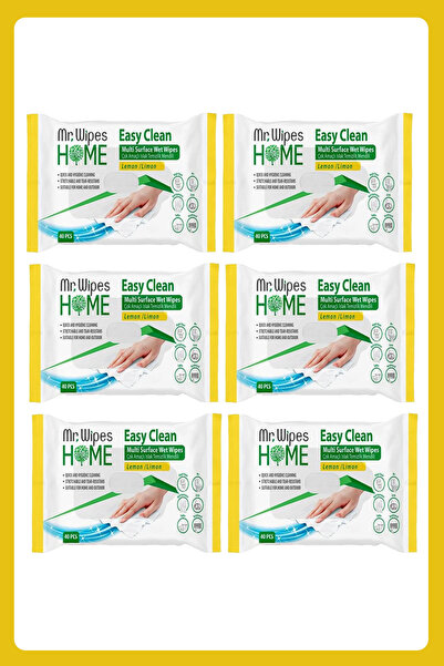 Farmasi Mr. Wipes Easy Clean Yüzey Temizleme Mendılı 6 Adet Limon Kokulu 40PCS