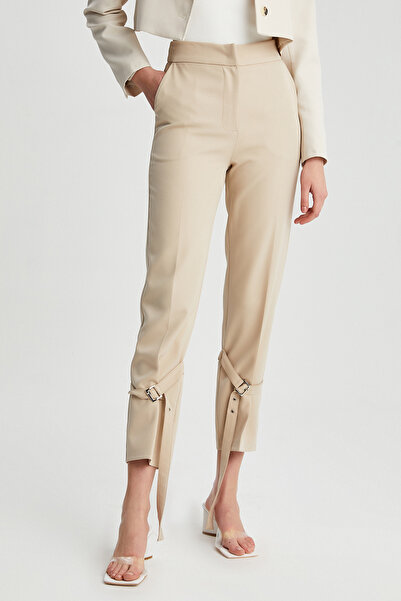 Park Karon Women's Fabric Trousers with Leg Detail and Fleto Pockets