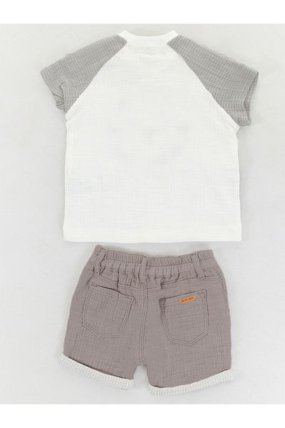 Midimod Baby Boy Musselin T-Shirt Shorts Set