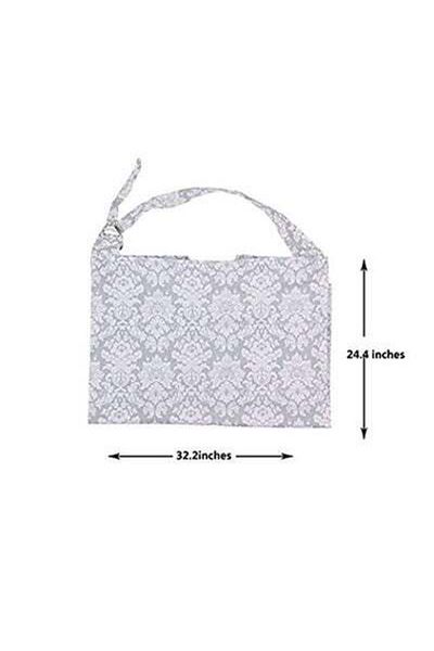 HALAMODO Patterned Design Combed Cotton Baby Nursing Cover And Bib