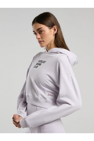 EVERLAST Boxing Club Wmn Crop Long Sleeve Lilac Women's Sweatshirt
