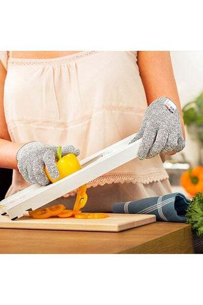 HALAMODO Level 5 Protection Hand Safety Cut Resistant Gloves 1-Pair Grey 24.00 x 16.00 x 0.50cm