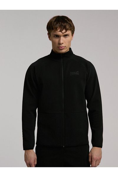 EVERLAST Мъжки суитшърт с цип и висока яка Ever Relaxed Regular в черно