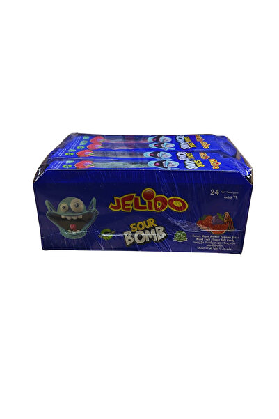Jelido JELİDO SOUR BOMB JELİBON AROMALI YUMUŞAK ŞEKER 24 ADET